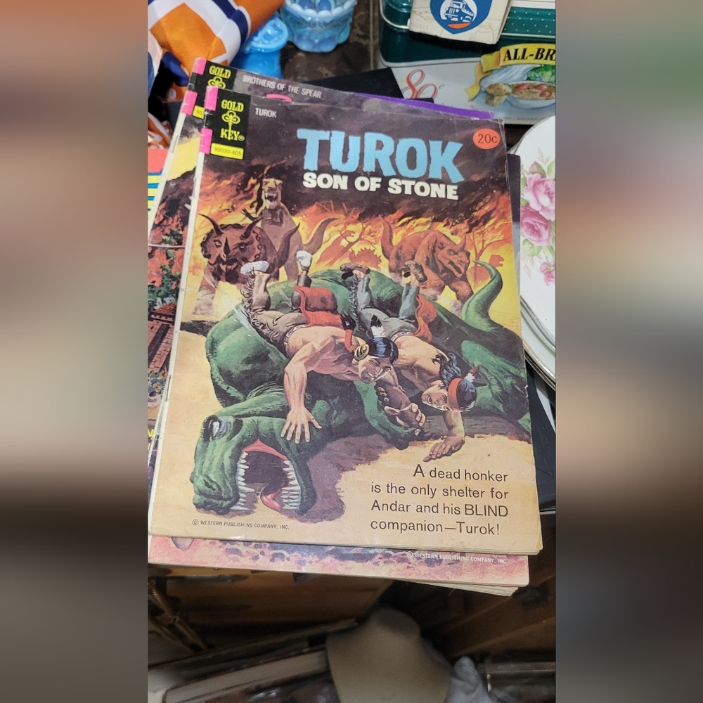 Hold Key~ Turok son of stone~ Adventure Comic Book~1974